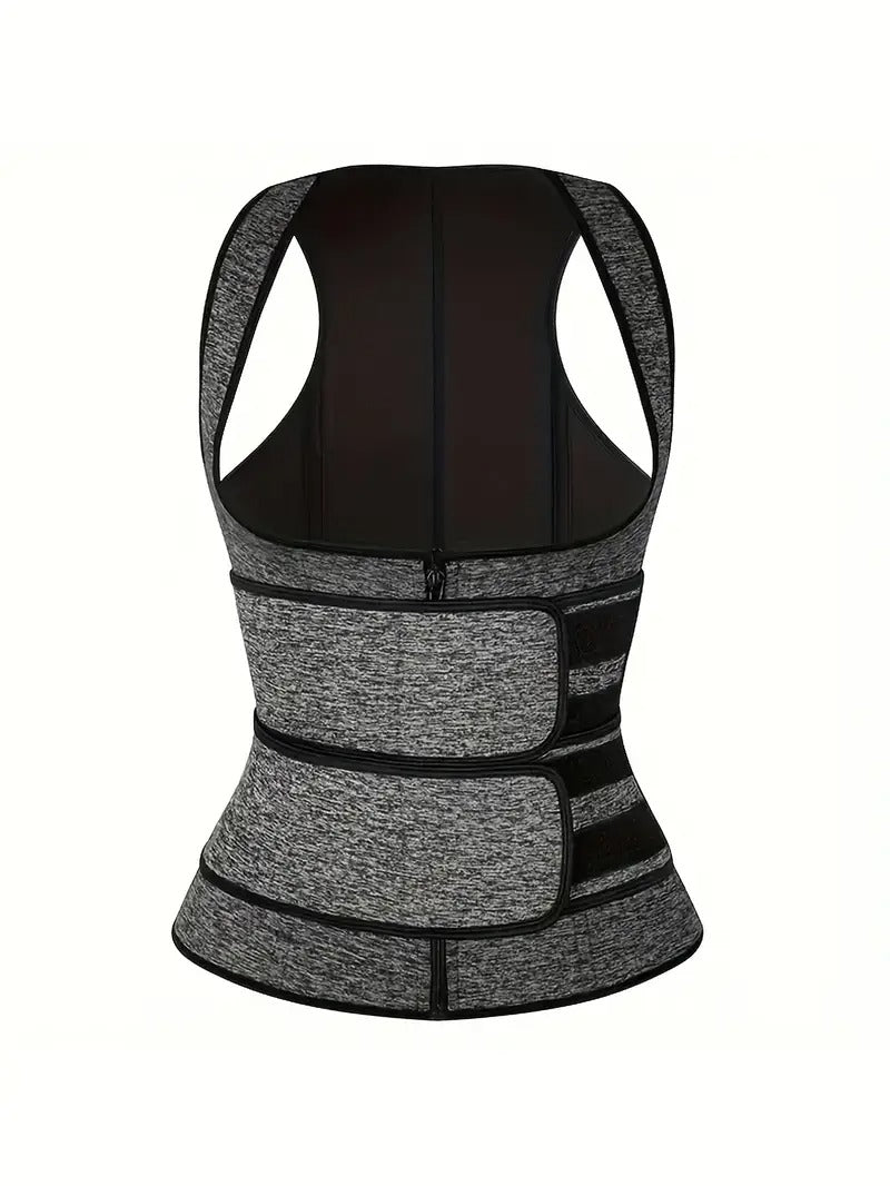 Women's Postpartum Recovery Tummy Control Bodysuit - High Support Zippered Waist Trainer