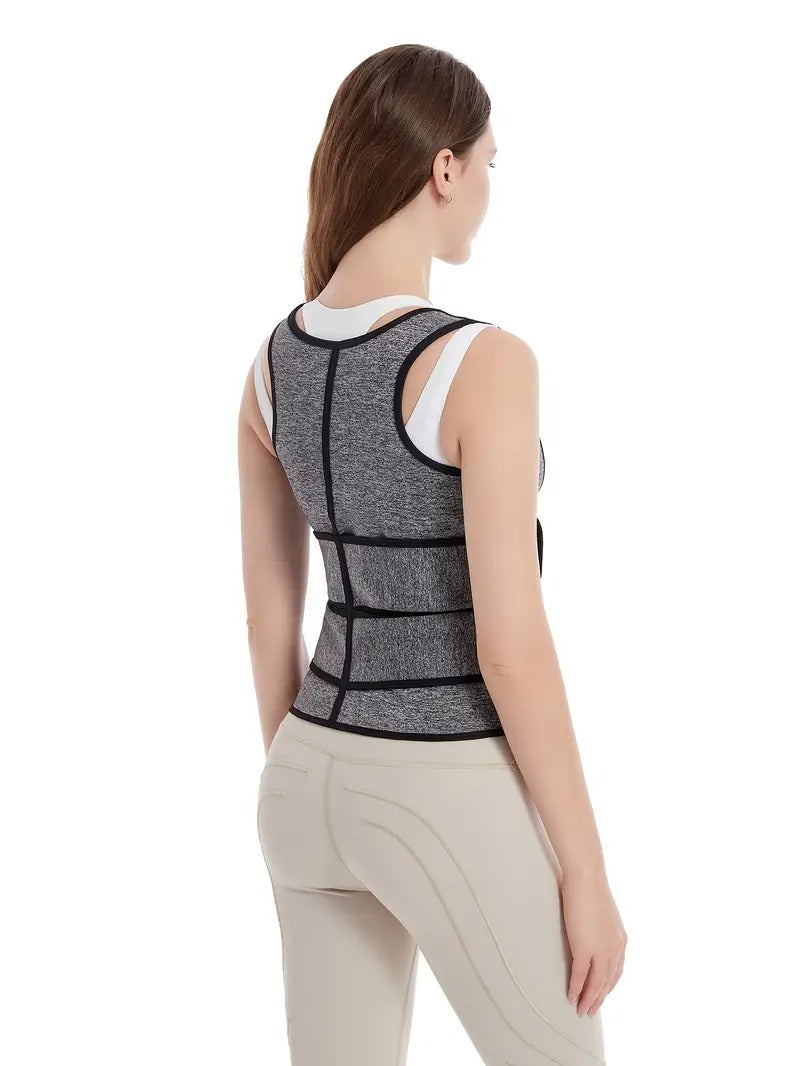 Women's Postpartum Recovery Tummy Control Bodysuit - High Support Zippered Waist Trainer