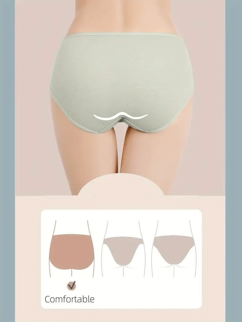 High-End Feel! Randomly Selected 5pcs Set of New Popular IG Women's Underwear in Minimalist Style, Comfortable, Breathable, Elastic