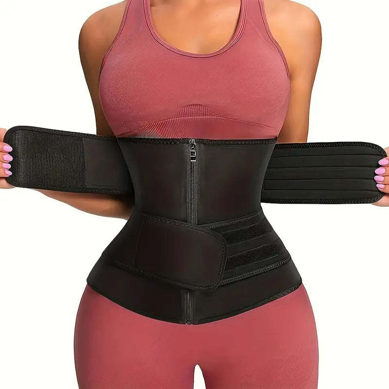 Women's Slimming Waist Trainer Belt - Neoprene & Nylon, Tummy Control for Fitness & Body Shaping