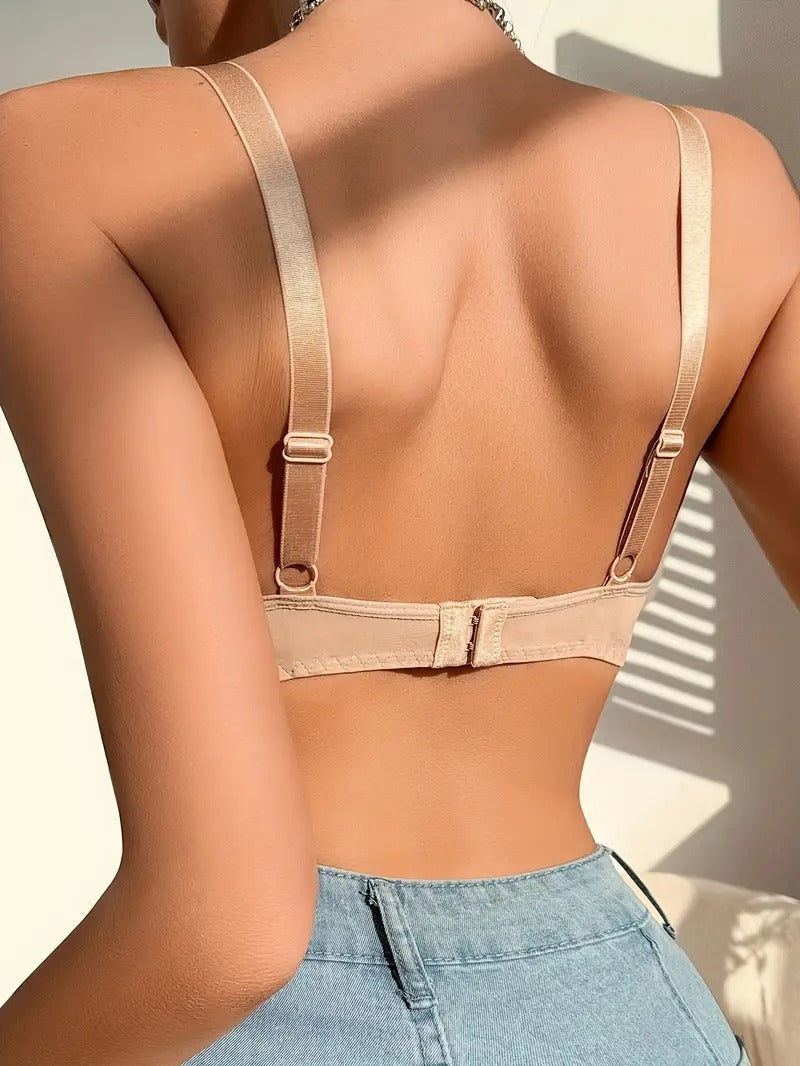 Pushup Bra| Elegant French-Inspired Lace Bralette for Women