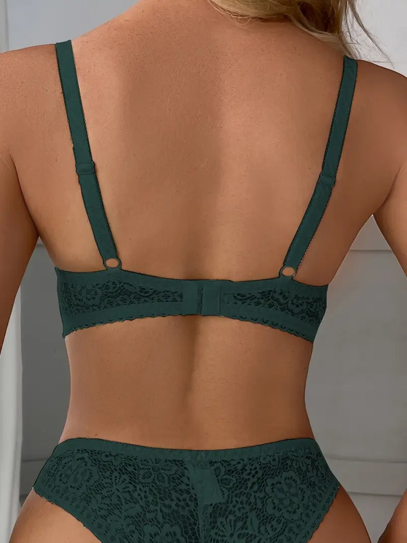 Women's soft Lace Thongs with Bow Detail Soft, Breathable, Comfort Fit Solid Color V-String Panties