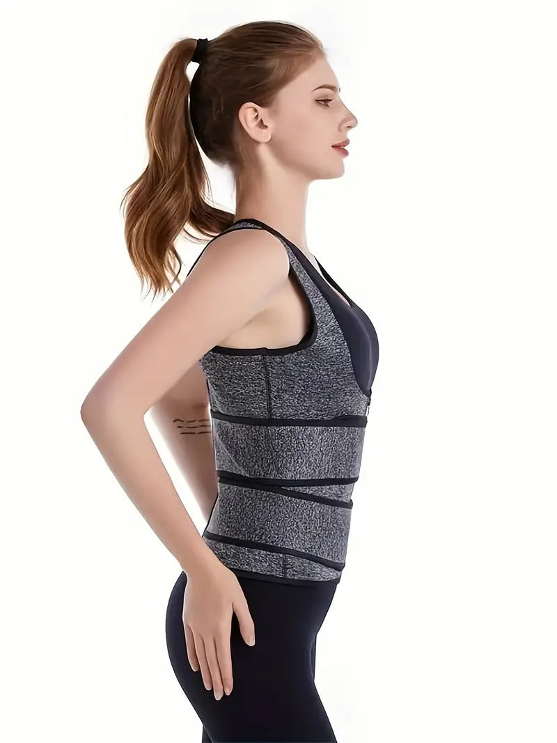 Women's Postpartum Recovery Tummy Control Bodysuit - High Support Zippered Waist Trainer